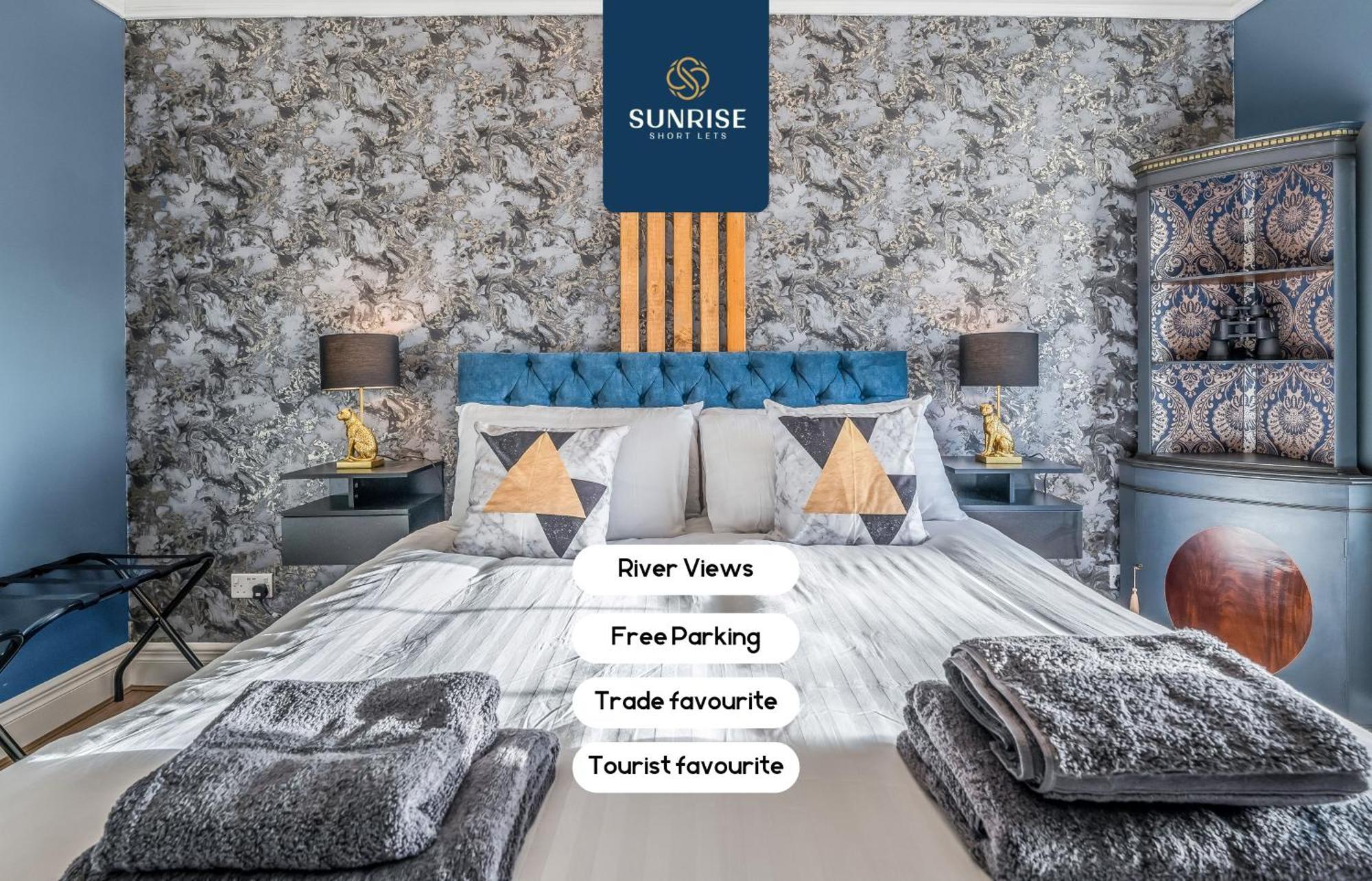 Presidential Apartment, Family Home, Luxury Bedrooms, 2 Rooms, 1 King Bed, 2 Single Beds, Free Wifi, Free Parking, Tourists, Business Travelers, Relocation, Beautiful River Views, - Long Stays, Invoice And Reduced Price Are Only Via Sunrise Short Let Dundee Exterior photo